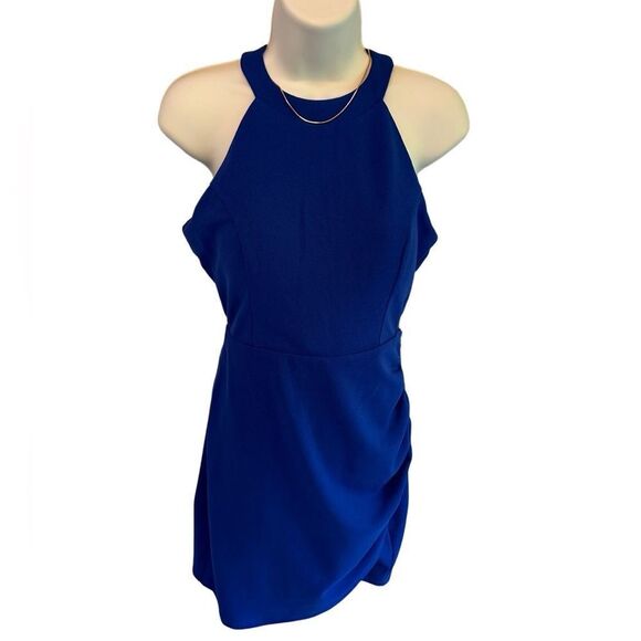Sincerely Jules Royal Blue Chain-Detail Backless Mini Dress – Size Medium (NWT) - Picture 1 of 8